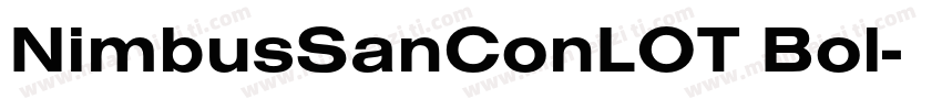 NimbusSanConLOT Bol字体转换